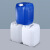 万普盾 堆码桶 【乳白色5L】 加厚塑料桶实验室化工桶消毒废液桶耐酸碱桶方形密封桶储水桶