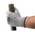 安思尔hyflex电工薄款男女尼龙pu手套涂掌劳保防滑耐磨工作 灰色出口版logo随机发12装 S