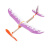 组装飞机模型单翼雷神雷鸟橡皮筋动力飞机泡沫航模拼DIY飞鸟户外玩具男女孩儿童 双翼飞机4个