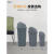 夹缝翻盖分类垃圾桶带盖大号商用餐饮大容量办公室垃圾箱北欧 灰色40升(带盖)投放标