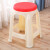 塑料凳子简约客厅熟胶加厚圆凳浴室防滑高板凳经济型餐桌椅子 红色大号2020款
