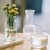 恰好时光 日式敞口玻璃花瓶鲜花花瓶 水培植物花瓶 插花瓶 干花鲜花插花瓶摆件玻璃瓶 客厅装饰摆件12cm