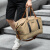 梵者旅行包男士大容量短途旅游出差行李包干湿分离运动健身包收纳包袋 卡其色
