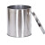 盛方拓 圆形客房垃圾桶 无盖果皮桶可定制 10L不锈钢单层垃圾桶