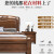 优卡吉胡桃木新中式实木床主卧双人床储物高箱床MJ-6696# 1.8米框架床