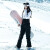 DOOK SNOW 2023新款滑雪服女套装韩国单板双板防风防水保暖夹棉滑雪装备 808粉色+605粉色 M