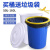 定制适用厨房垃圾桶大号带盖商用容量加厚公共户外环卫塑料工业圆形桶 50L白色无盖送袋子
