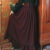 绢伊洛丽塔公主裙成人法式欧式宫廷复古长袖蕾丝衬衫条纹长裙两件套连 单件酒红半身裙 M