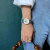 安普里奥·阿玛尼（Emporio Armani）手表女镶钻透窗皮带机械时尚女士腕表生日送女友礼物AR60020