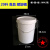 沃嘉定制适用油漆桶空桶调漆桶调漆罐大铁桶白皮桶工业20L铁桶塑料桶法兰桶 20升 食品 螺旋桶(白色)