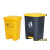 废料化学品分类垃圾箱脚踏垃圾桶锐器加厚型塑料加厚大桶针筒 68L特厚脚踏桶-灰盖 高韧性+2卷