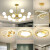 强盾 吊灯客厅灯LED餐厅吊灯现代简约创意大气三室两厅灯具套餐灯具 12头-黑色款-宽100CM-高度可调节-三色变光