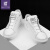 皓顿（HAUT TON）时尚英伦系带简约运动板小白休闲男鞋子XB221