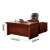 中伟 老板桌油漆班台办公室经理桌实木贴皮主管桌1.8米