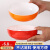 豪美雅（HOWMYA）面馆专用密胺面碗商用仿瓷塑料防摔餐具汤碗牛肉拉面碗麻辣烫大碗 7.5英寸红白韩式碗