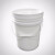JN JIENBANGONG化工桶20L塑料桶广口桶油墨胶水油漆塑胶桶水桶周转桶白色378*297*297mm