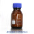 悦成 实验室蓝盖瓶 透明棕色丝口瓶 大口蓝盖试剂瓶  玻璃方瓶 蓝盖试剂瓶 250ml【棕色】 现货 