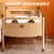 优乐博（ULOP）榉木婴儿床儿童拼接床实木儿童床男孩女孩单人床边床加宽带护栏 儿童床实木拼接床[150X60CM]