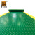 爱柯部落 PVC地垫 耐磨防滑防水警示走道地垫地毯1.2×10m厚3mm钢板纹电阻燃工厂车间绿色黄边110901