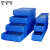 稳斯坦 WST123 分隔式零件盒 周转箱塑料盒物料收纳盒分格盒元件盒 蓝色400×117×90mm
