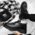 坦博顿（TanBoDun）意尔康旗下男鞋2024新款夏季英伦风运动商务正装高级黑色休闲皮鞋 【主图款】黑色 41