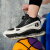 艾弗森艾弗森篮球鞋男中帮2024新款耐磨透气增高气垫球鞋学生后卫战靴女 燕麦米/黑 40