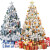 圣诞树家用装饰品手工diy套餐新款网红落雪仿真小型大型真树加密 星晴雪树（1.5米套餐）