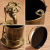 胖进（COZYGO）复古创意烟灰缸摆件铁艺做旧家用客厅茶几办公室欧式个性潮流烟缸 古铜色烟灰缸小鸟造型
