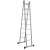 穆运 铝合金人字梯工程用梯子加厚折叠梯 家用梯 双面梯子（送货上门） 大关节人字梯2.5米直梯5米