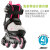 Rollerblade轮滑鞋儿童溜冰鞋3WD全套装大三轮速度可调轻量化透气直排旱冰鞋 灰色 S（28-32）码