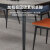 鲁菲特 餐桌 家用长方形餐桌岩板餐桌椅组合北欧现代轻奢大小户型碳素钢吃饭桌子 811# 1.3m直边圆角(哑光桌面) 一桌6椅