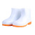 品之德 PVC低筒雨鞋牛筋底低帮雨靴工作水鞋胶鞋 PX--035白色 45码
