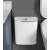 壁挂式挂壁带盖垃圾桶卫生间夹缝厕所厨房客厅悬挂卫生桶纸篓 8L+10L实惠两个装