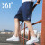 361度跑步短裤男2024夏季冰丝速干运动裤男士拉链口袋跑步健身五分裤 深蓝色 XL-180/84A