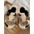 雅芊猫包跟可爱小奶牛棉拖鞋男女冬季室内保暖毛绒绒居家鞋ins 包跟款白色 34-35（内长约21.5cm）