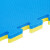 金固牢 KCAA-259 泡沫防滑地垫 T型纹黄蓝-厚4cm 1*1米 跆拳道地垫 地板垫舞蹈体操垫