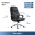 顾全（GUQUAN）电脑椅家用舒适人体工学办公椅书桌椅书房椅子电竞椅老板椅C552黑