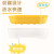 茶花（CHAHUA）沥水肥皂盒家用北欧创意大号皂架浴室塑料简约欧式双层香皂盒 磨砂双层沥水款黄色1只