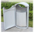 冠峰 白色60L+不锈钢喷塑 现代室外垃圾桶304不锈钢户外小区果皮箱GNG-414