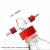 螺口洗气瓶GL45气体洗瓶缓冲瓶密封耐腐250/500/1000ml安全瓶 100ml红盖整套