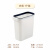 斯威诺 N-4057 压圈夹缝垃圾桶 卫生间窄口纸篓缝隙垃圾篓 白色