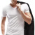 意芬男士短袖T恤薄款莫代尔纯色背心内衣修身打底衫无痕速干运动汗衫 白色 175(XL)