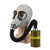邦固 MF1A防毒面具+0.5米管+P-H2S-3 鬼脸64式自吸过滤式全面罩 防硫化氢等有毒气体