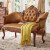 欧伦美（OULUNMEI）沙发椅实木欧式复古双人椅休闲椅床尾凳情人椅法式古典实木双人椅 贵妃椅