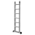 穆运 铝合金人字梯工程用梯子加厚折叠梯 家用梯 双面梯子（送货上门） 大关节人字梯2.5米直梯5米