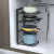 厨房置物架家用多层锅具收纳层架下水槽整体橱柜内柜子分层放锅架 3层可调节