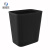 米奇特工 厨余垃圾桶卫生间无盖小垃圾桶 15L方形黑色29*20*31cm
