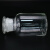 海斯迪克 玻璃广口试剂瓶 加厚密封磨砂大口试剂样品瓶 透明1000ml