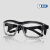 防雾护目镜防虫骑行护目镜灰尘防护眼镜防风眼镜实验劳保透明镜 透明黑腿+眼镜袋眼镜布