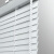 迪茵 铝合金折叠百叶窗帘办公室遮阳卷帘手动升降 免打孔款 1平方米浅蓝色JH202厚（0.16mm）铝轨拉绳定制